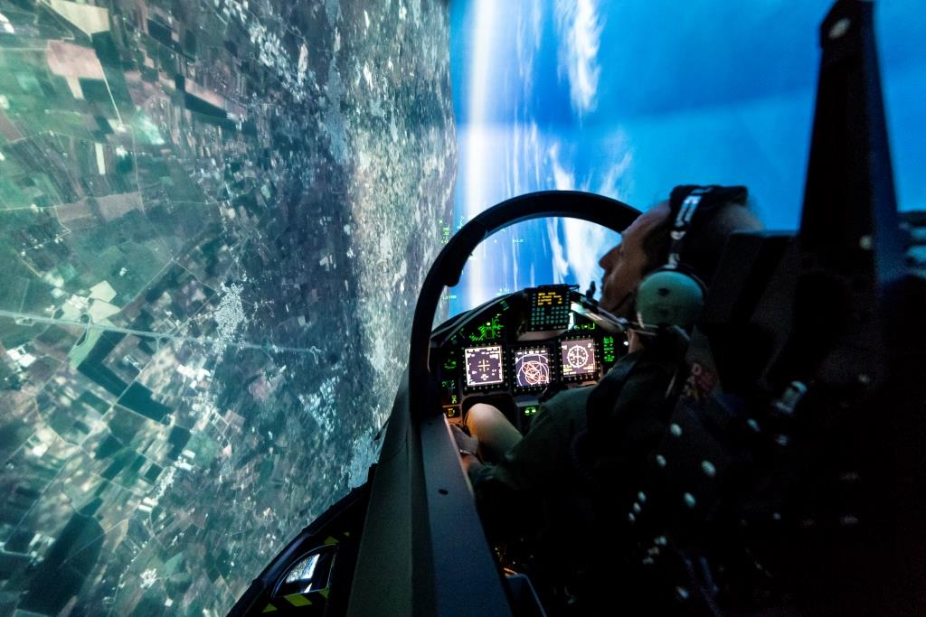 Full flight simulator located at 61st Wing’s base in Galatina (Lecce), in Southern Italy